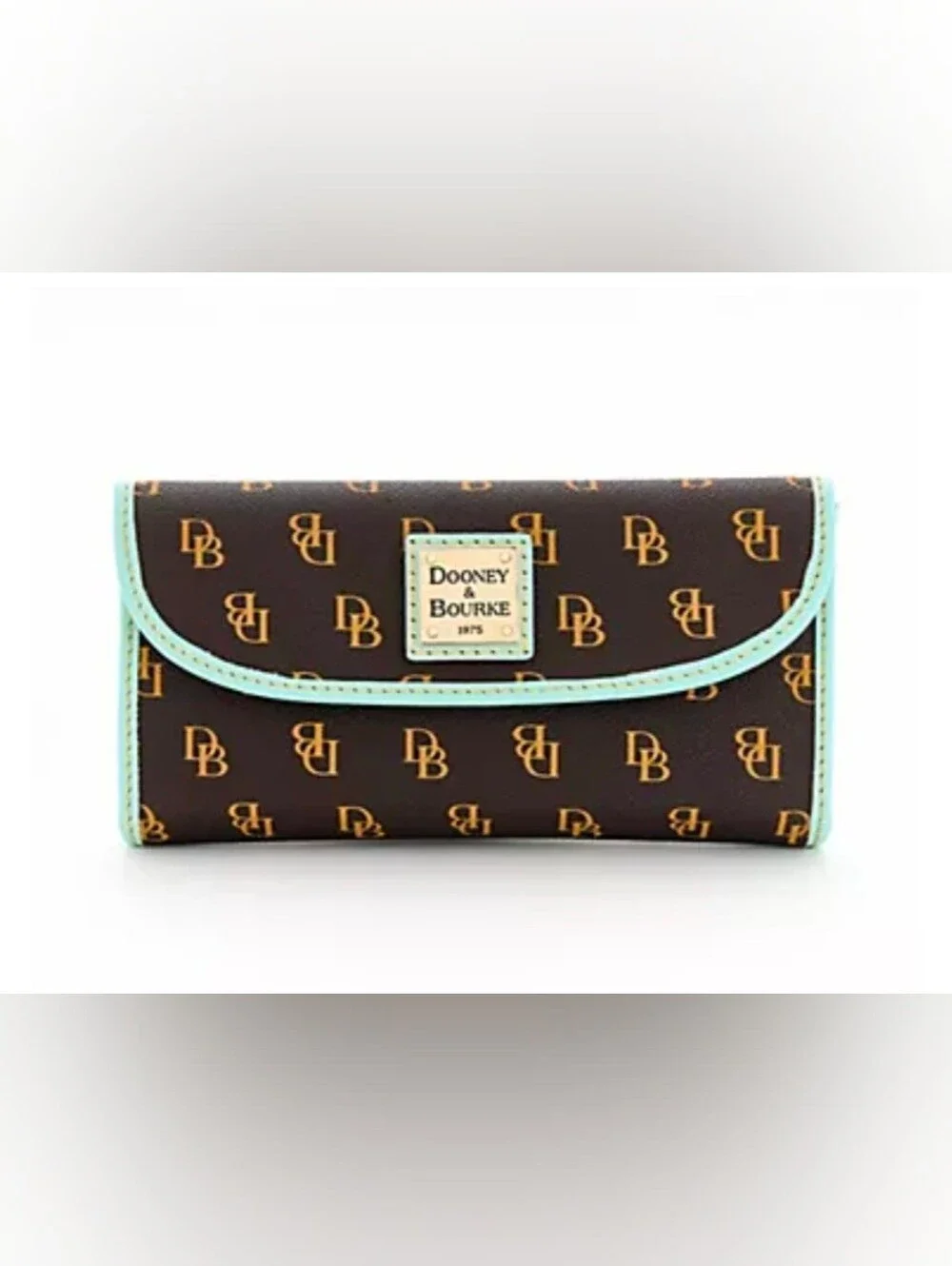 Dooney & Bourke Gretta Continental Clutch with Colored Trim